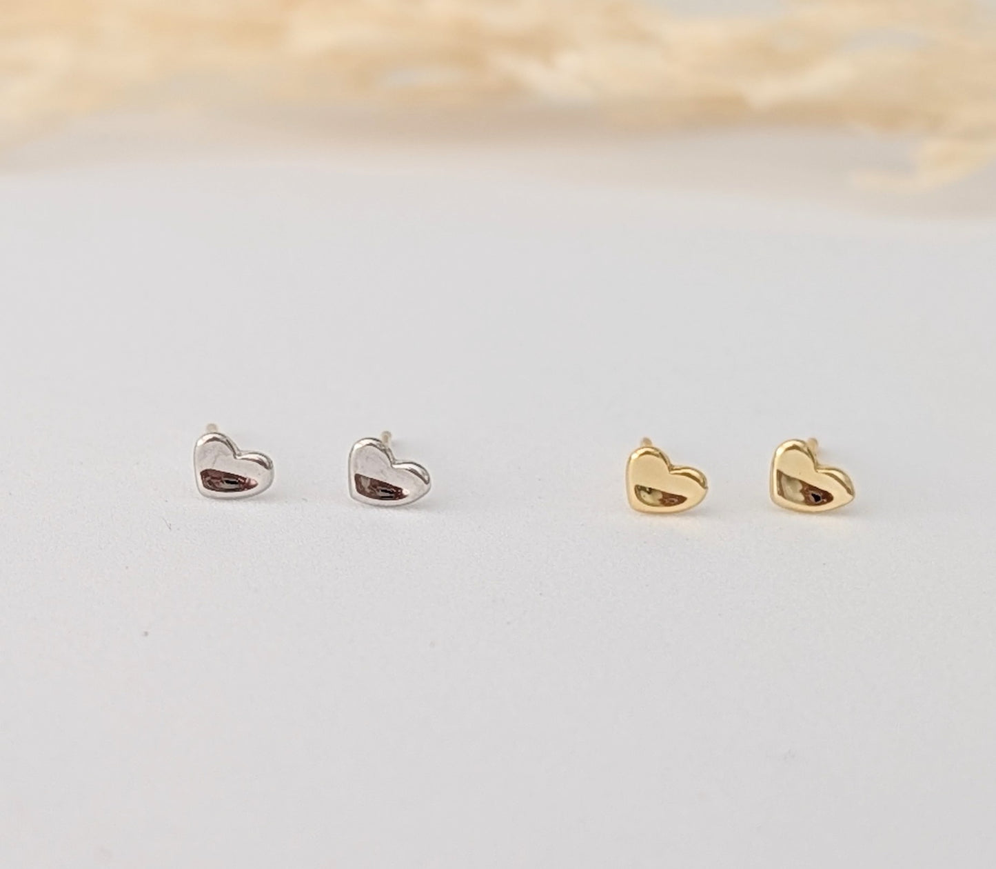 AROS MINI CORAZÓN MARTILLADO