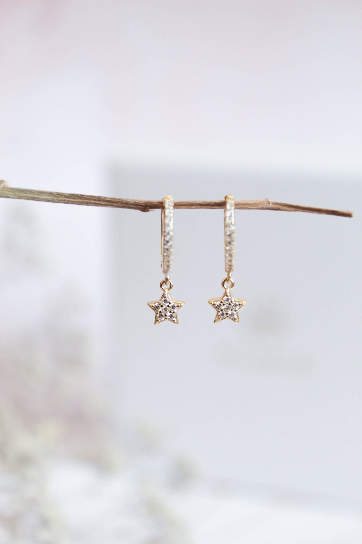 AROS ESTRELLA BRILLO COLGANTE