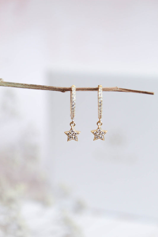 AROS ESTRELLA BRILLO COLGANTE