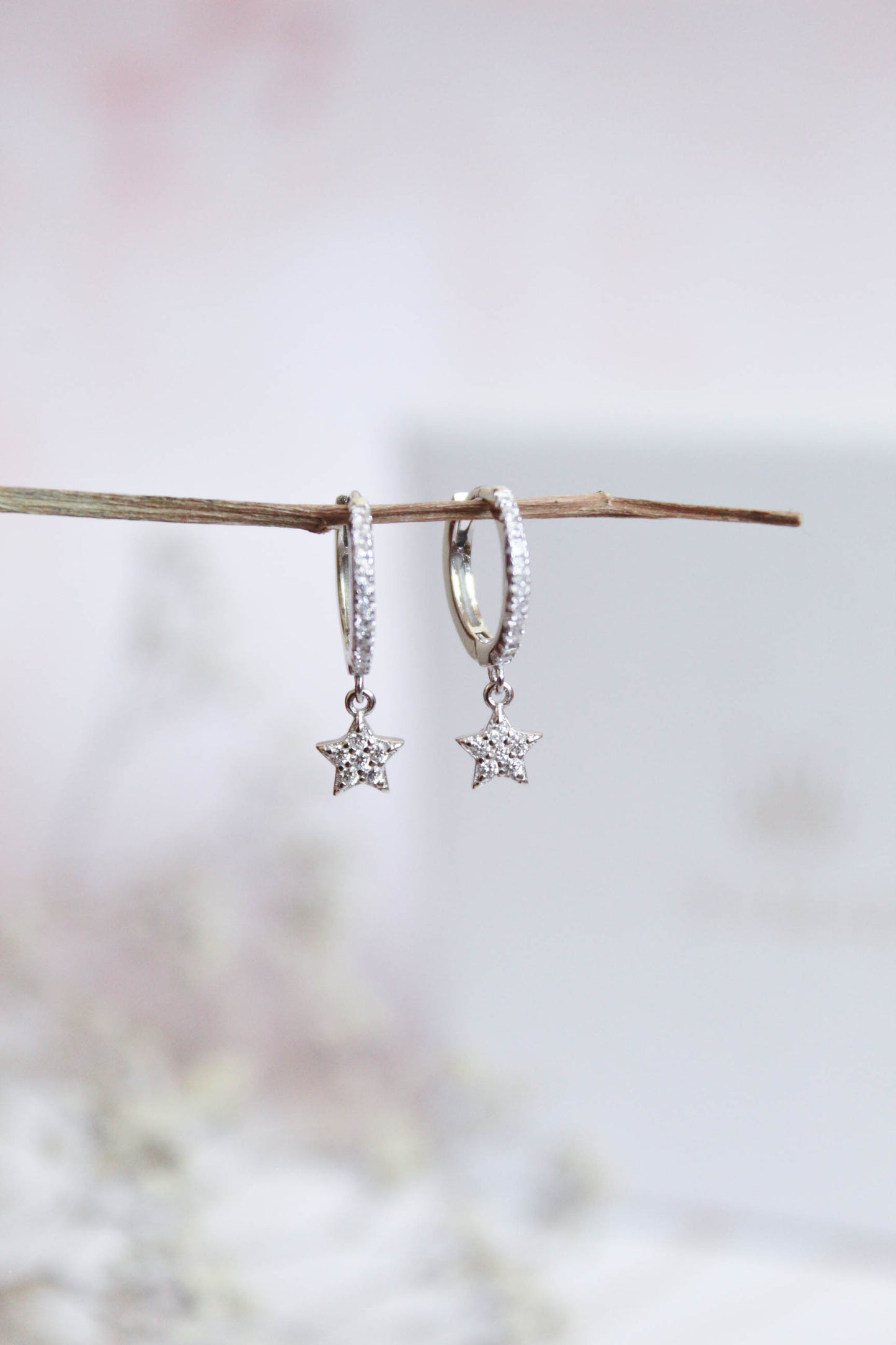 AROS ESTRELLA BRILLO COLGANTE