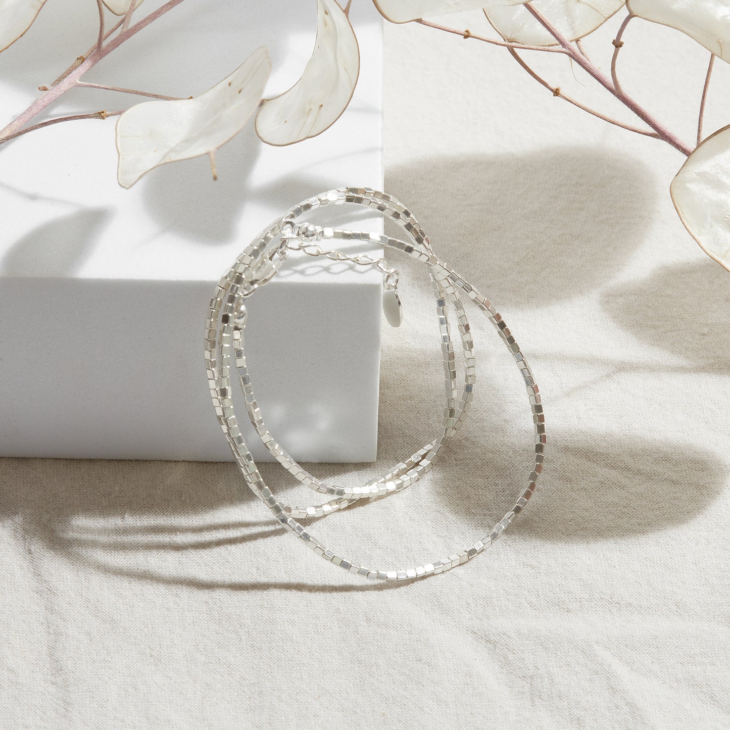 PULSERA TRES VUELTAS PLATA .950