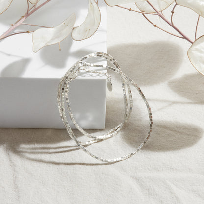 PULSERA TRES VUELTAS PLATA .950