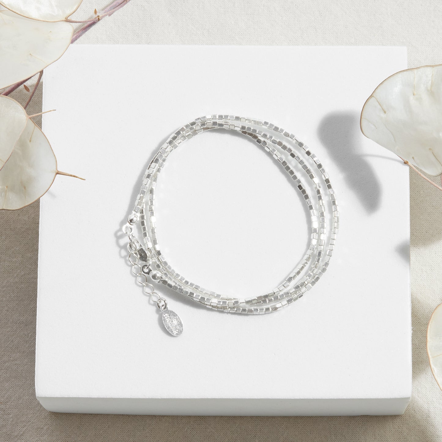 PULSERA TRES VUELTAS PLATA .950