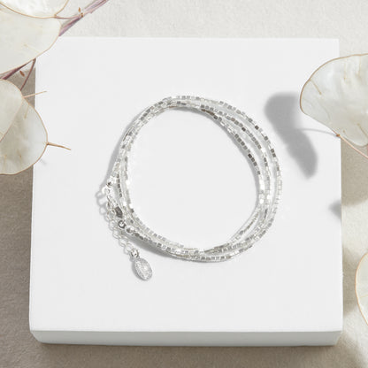 PULSERA TRES VUELTAS PLATA .950