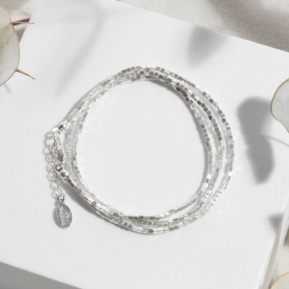 PULSERA TRES VUELTAS PLATA .950