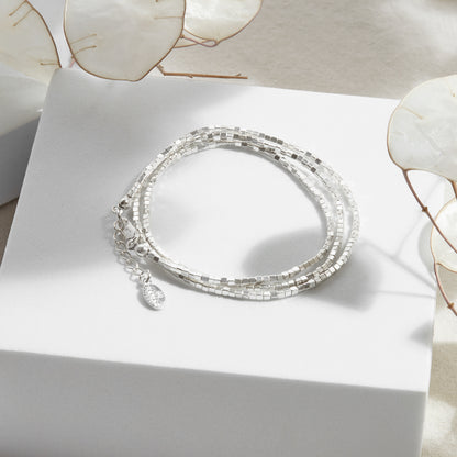 PULSERA TRES VUELTAS PLATA .950