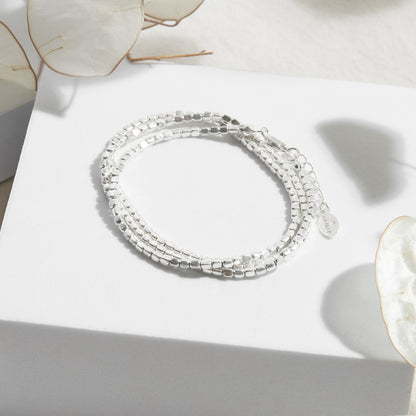 PULSERA TRES VUELTAS PLATA .950