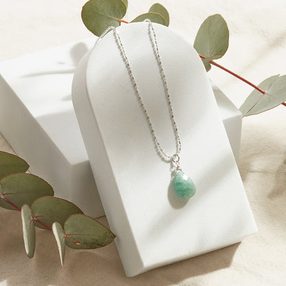 COLLAR AMAZONITA (CADENA A ELECCIÓN)