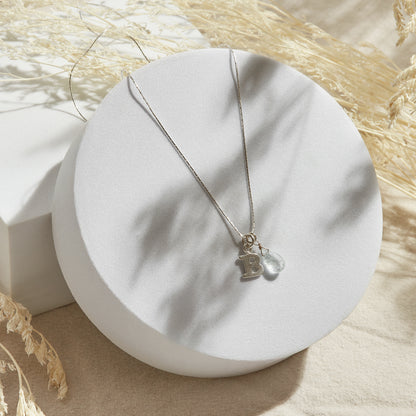 COLLAR PERSONALIZADO INICIAL FORMA (CADENA A ELECCIÓN)