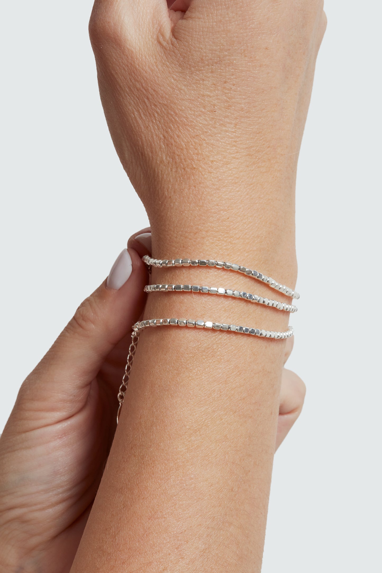 PULSERA TRES VUELTAS PLATA .950