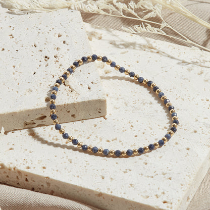 PULSERA IBIZA — GOLDFILLED Y PIEDRAS SEMIPRECIOSAS