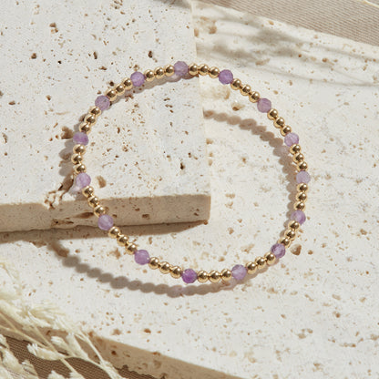 PULSERA FIJI — GOLDFILLED Y PIEDRAS SEMIPRECIOSAS