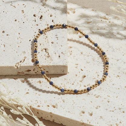 PULSERA FIJI — GOLDFILLED Y PIEDRAS SEMIPRECIOSAS