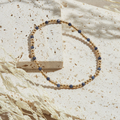 PULSERA FIJI — GOLDFILLED Y PIEDRAS SEMIPRECIOSAS