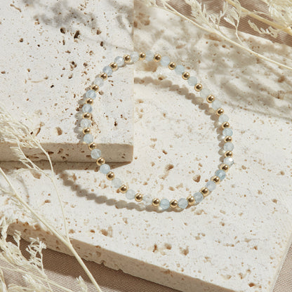 PULSERA IBIZA — GOLDFILLED Y PIEDRAS SEMIPRECIOSAS