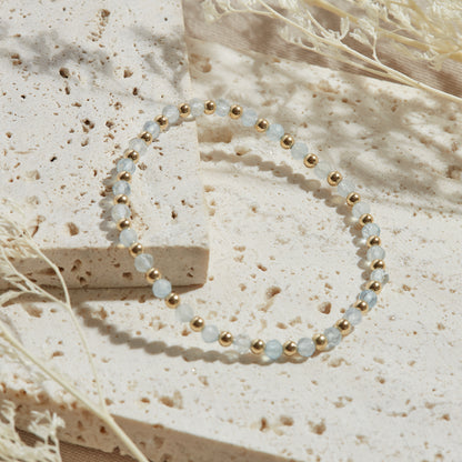 PULSERA IBIZA — GOLDFILLED Y PIEDRAS SEMIPRECIOSAS