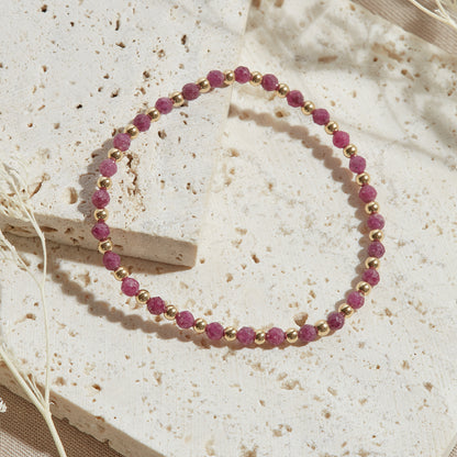 PULSERA IBIZA — GOLDFILLED Y PIEDRAS SEMIPRECIOSAS