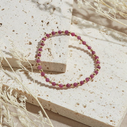 PULSERA IBIZA — GOLDFILLED Y PIEDRAS SEMIPRECIOSAS