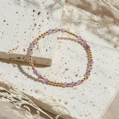 PULSERA BALI — GOLDFILLED Y PIEDRAS SEMIPRECIOSAS