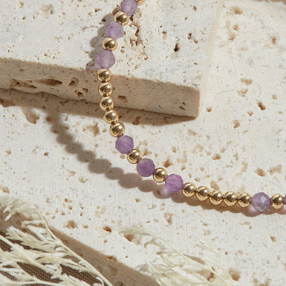 PULSERA BALI — GOLDFILLED Y PIEDRAS SEMIPRECIOSAS