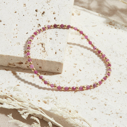 PULSERA IBIZA — GOLDFILLED Y PIEDRAS SEMIPRECIOSAS