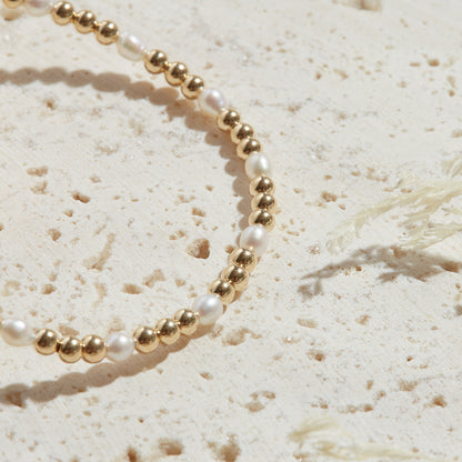 PULSERA FIJI — GOLDFILLED Y PIEDRAS SEMIPRECIOSAS