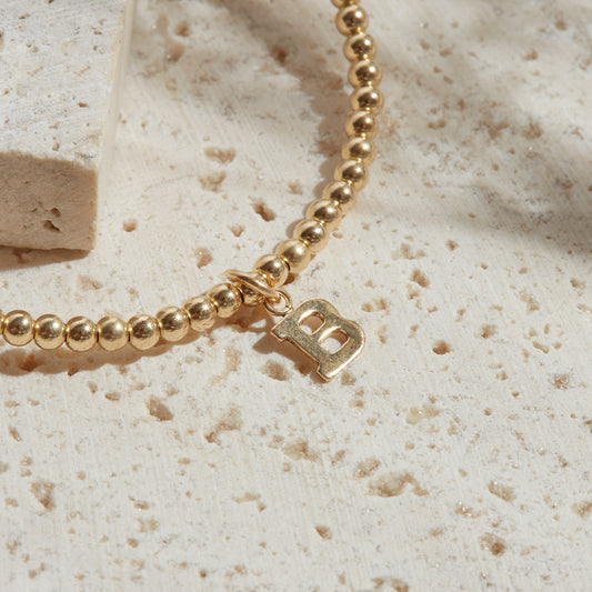 PULSERA GOLDFILLED CON INICIAL