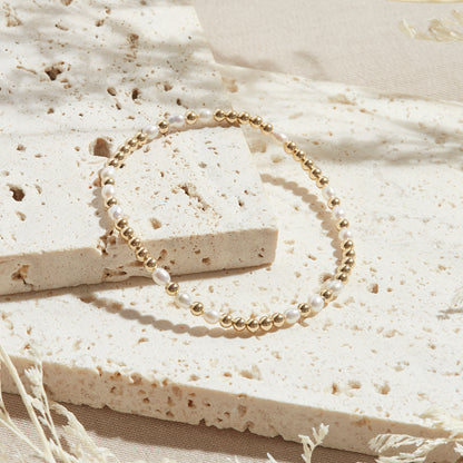 PULSERA BALI — GOLDFILLED Y PIEDRAS SEMIPRECIOSAS