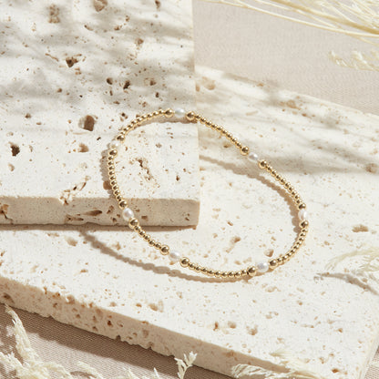 PULSERA MALDIVAS — GOLDFILLED Y PIEDRAS SEMIPRECIOSAS