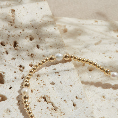 PULSERA MALDIVAS — GOLDFILLED Y PIEDRAS SEMIPRECIOSAS