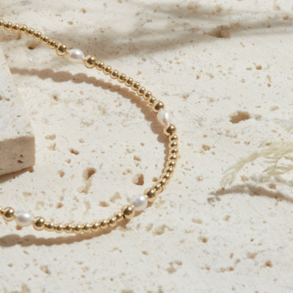 PULSERA MALDIVAS — GOLDFILLED Y PIEDRAS SEMIPRECIOSAS