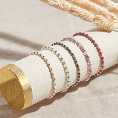 PULSERA IBIZA — GOLDFILLED Y PIEDRAS SEMIPRECIOSAS