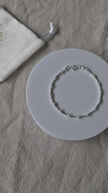 PULSERA PERLA PLATA
