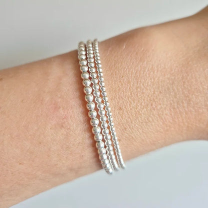 PULSERA ELASTICADA PLATA