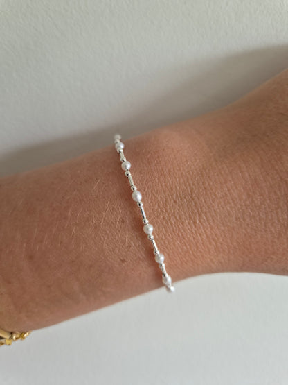 PULSERA PERLA PLATA