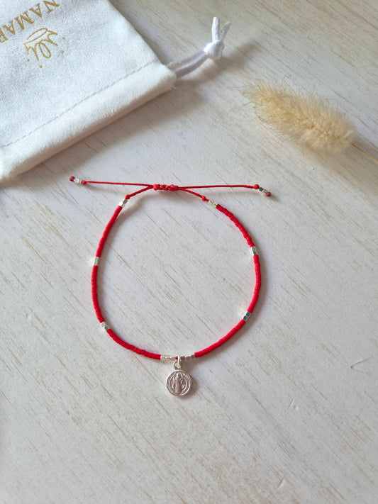 PULSERA ROJA AJUSTABLE SAN BENITO