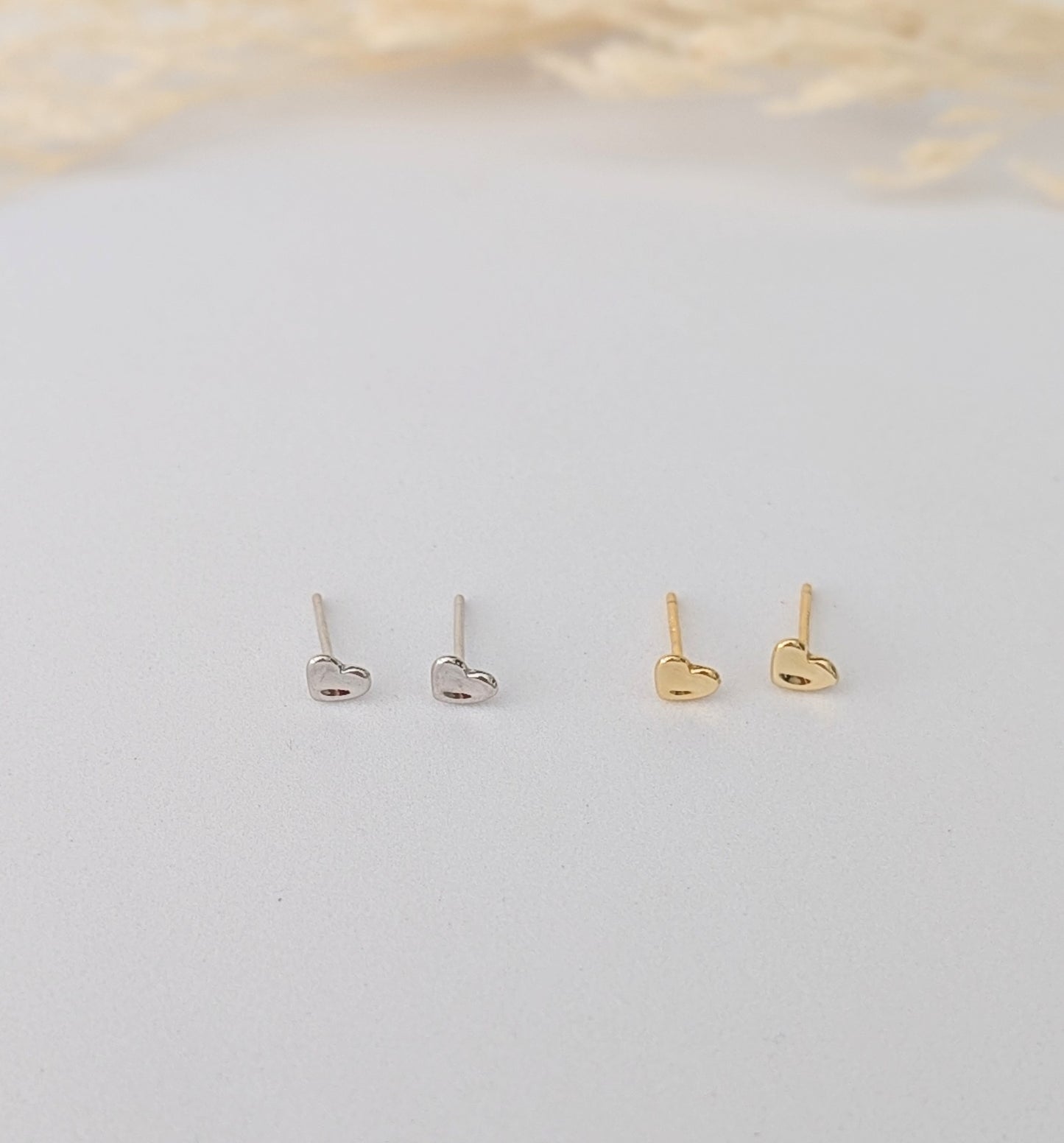 AROS MINI CORAZÓN MARTILLADO