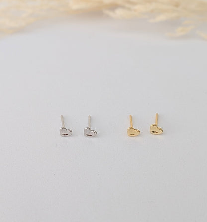 AROS MINI CORAZÓN MARTILLADO