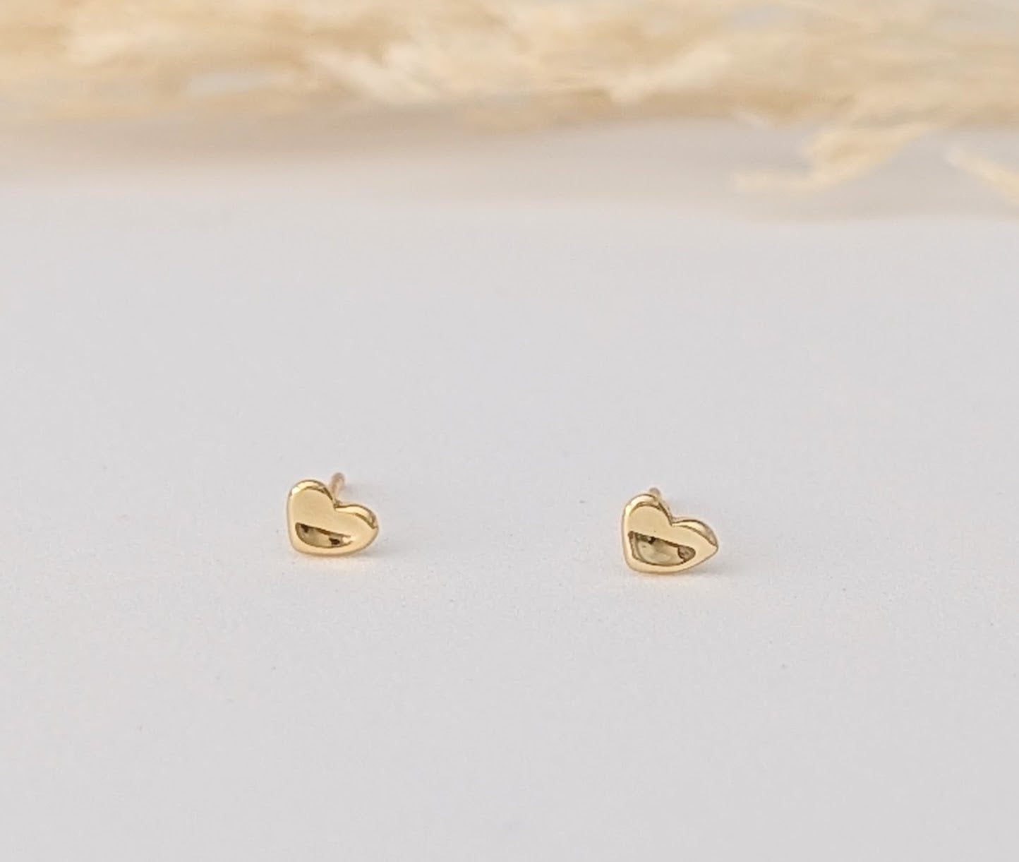 AROS MINI CORAZÓN MARTILLADO