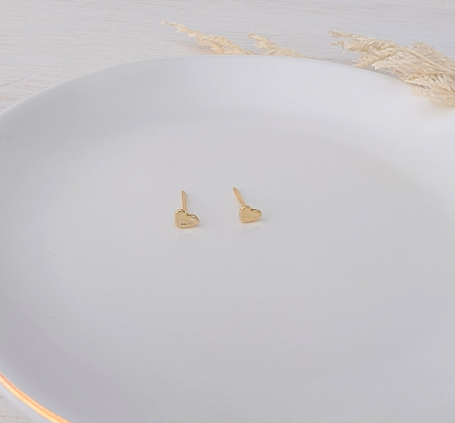 AROS MINI CORAZÓN MARTILLADO