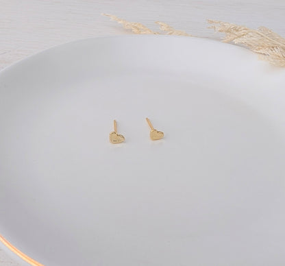 AROS MINI CORAZÓN MARTILLADO