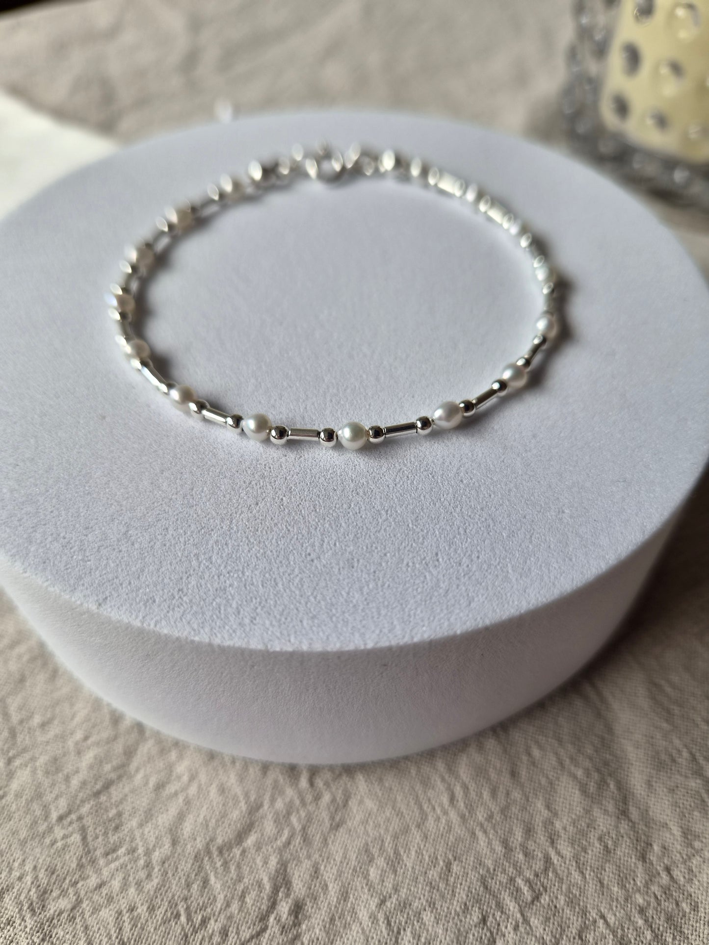 PULSERA PERLA PLATA