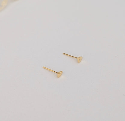 AROS MINI CORAZÓN MARTILLADO