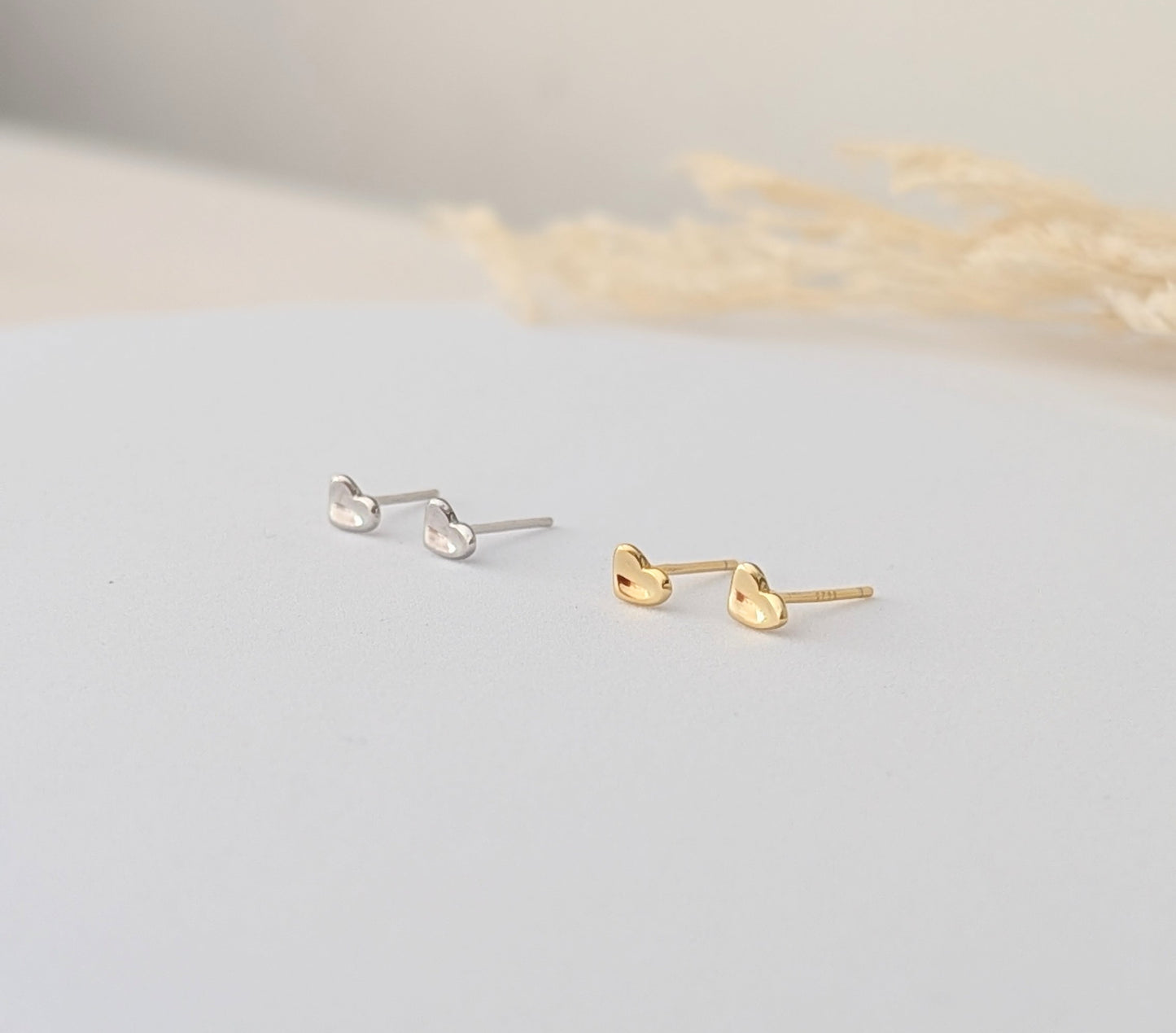 AROS MINI CORAZÓN MARTILLADO