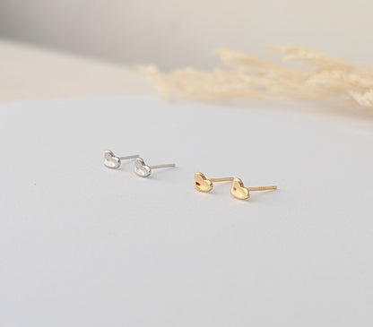 AROS MINI CORAZÓN MARTILLADO