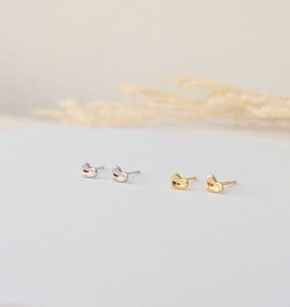 AROS MINI CORAZÓN MARTILLADO