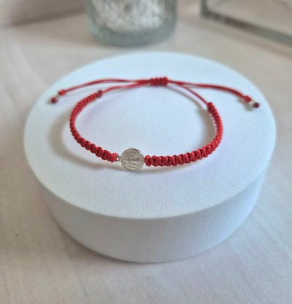 PULSERA ROJA AJUSTABLE SAN BENITO
