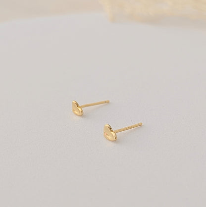 AROS MINI CORAZÓN MARTILLADO