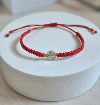 PULSERA ROJA AJUSTABLE SAN BENITO